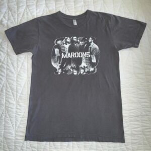 MAROON 5 (2016) Official Adam Levine Concert‎ Tour Cities Gray T-Shirt